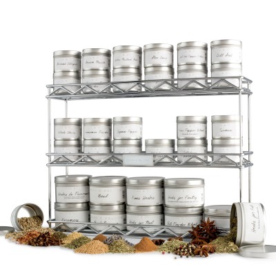 DEAN & DELUCA Metropolitan Rack with 34 Spice Tins