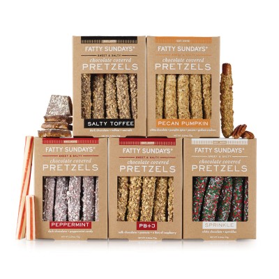 Fatty Sunday's Gourmet Chocolate-Covered Pretzel Collection