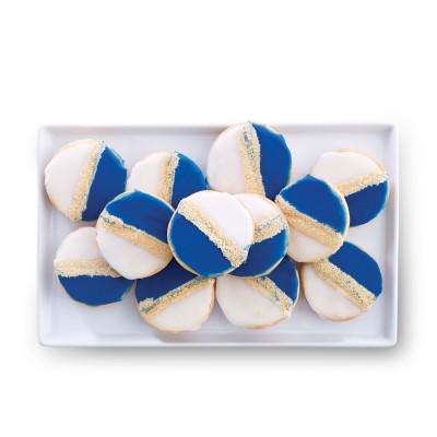 Blue & White Hanukkah Cookies