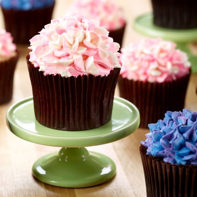 Hydrangea Cupcakes